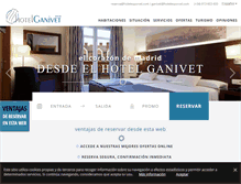 Tablet Screenshot of hotelganivet.com